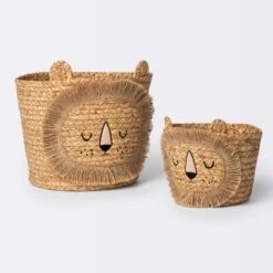 Braided Water Hyacinth Medium Round Storage Basket - Lion - Cloud Island™ 7 Braided Water Hyacinth Medium Round Storage Basket - Lion - Cloud Island™ -Cloud Island Shop GUEST 08251bcd 8684 4dda 85d5 7e48aef06926