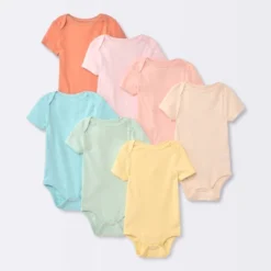 Baby 7pk Short Sleeve Bodysuit - Cloud Island™ Turquoise Blue 9 Baby 7pk Short Sleeve Bodysuit - Cloud Island™ Turquoise Blue -Cloud Island Shop GUEST 153ba0b3 3311 468e a375 d8b5cc67691c