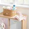 Braided Water Hyacinth With Tufted Embroidery Diaper Caddy Basket - Cloud Island™ -Cloud Island Shop GUEST 219e6581 1a82 4ee3 9ccc 0ea7648a57e2