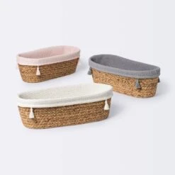 Natural Weave Oval Storage Bin With Waffle Weave Liner - Cloud Island™ 9 Natural Weave Oval Storage Bin With Waffle Weave Liner - Cloud Island™ -Cloud Island Shop GUEST 290cd034 f4d7 4299 823d 2ffe34079b0e