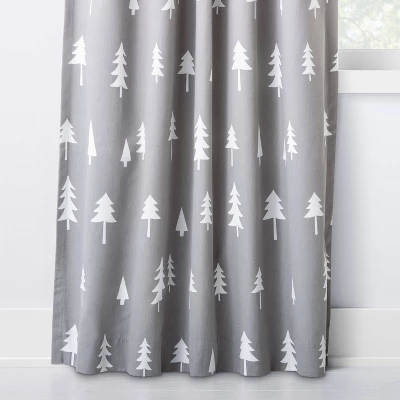 Blackout Curtain Panel Trees - Cloud Island Gray 5 Blackout Curtain Panel Trees - Cloud Island Gray - Image 3