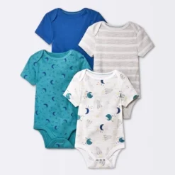Baby 4pk Short Sleeve Bodysuit - Cloud Island™ Blue -Cloud Island Shop GUEST 38142cdc 1d05 442d ba26 7b8eb58bc361