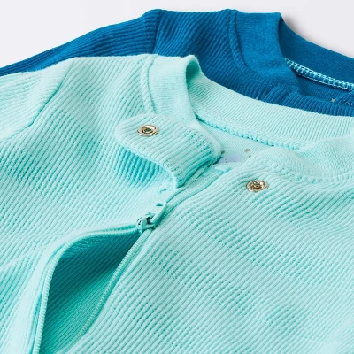 Baby 2pc Waffle Sleep N' Play - Cloud Island™ Blue 4 Baby 2pc Waffle Sleep N' Play - Cloud Island™ Blue - Image 2