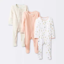 Baby Girls' 3pk Tight Fit Zip-Up Sleep N' Play - Cloud Island™ -Cloud Island Shop GUEST 4e004300 8d9d 4aa4 b06b 9a01dc986e2b