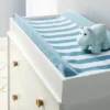 Wipeable Changing Pad Cover - Blue And White Stripes - Cloud Island™ -Cloud Island Shop GUEST 5c0ac18e da73 45f1 9734 c8a3a778d0bb
