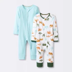 Baby Boys' 2pk Safari Animals Zip Romper - Cloud Island™ 10 Baby Boys' 2pk Safari Animals Zip Romper - Cloud Island™ -Cloud Island Shop GUEST 6a050ea2 182d 407e b259 1392e197dbb6
