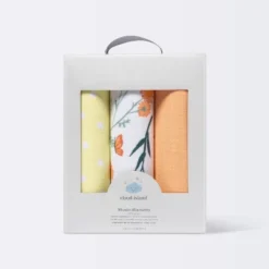 Muslin Swaddle Blanket - Cloud Island™ Garden Floral - 3pk -Cloud Island Shop GUEST 8bb464ef 43b2 4cd4 a8e9 e775dd85ddff