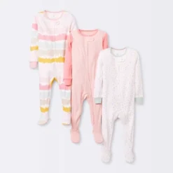 Baby Girls' 3pk Zip-Up Sleep N' Play - Cloud Island™ Pink -Cloud Island Shop GUEST 94b647b5 692f 4f50 8755 4b10b31fbc94