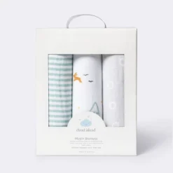 Muslin Swaddle Blankets Adventure - Cloud Island™ Blue 3pk -Cloud Island Shop GUEST ae1cb089 c191 4ef5 8c23 1033caa59dc0