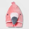 Baby Girls' Flamingo Hooded Bath Towel - Cloud Island™ Coral