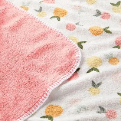 Plush Baby Blanket Citrus - Cloud Island™ 4 Plush Baby Blanket Citrus - Cloud Island™ - Image 2
