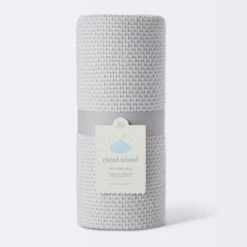Seed Stitch Sweater Knit Baby Blanket - Gray - Cloud Island™ -Cloud Island Shop GUEST c46d3a9f a0d1 49c9 b801 2273bc1e5d10