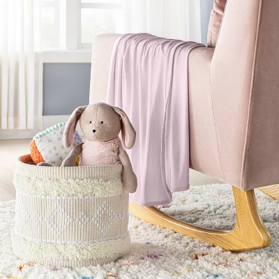 Rayon From Bamboo Swaddle Baby Blanket - Light Pink - Cloud Island™ 3 Rayon From Bamboo Swaddle Baby Blanket - Light Pink - Cloud Island™