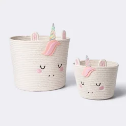 Coiled Rope Medium Round Storage Decorative Basket - Unicorn - Cloud Island™ 7 Coiled Rope Medium Round Storage Decorative Basket - Unicorn - Cloud Island™ -Cloud Island Shop GUEST dc09bb33 1873 4ba5 b74a 5dac09679ff1